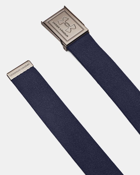 Men's UA Drive Stretch Webbing Belt, Blue, pdpMainDesktop image number 0
